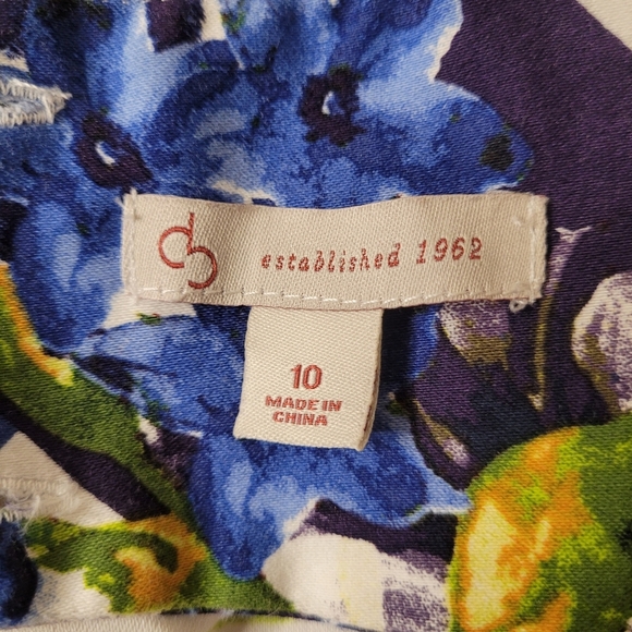 Signature Darby Established 1962 Floral Fit & Flare Tea Length Dress sz 10 - Picture 3 of 16